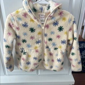 Hanna andersson Colorful Snowflake Patterned Fleece Jacket